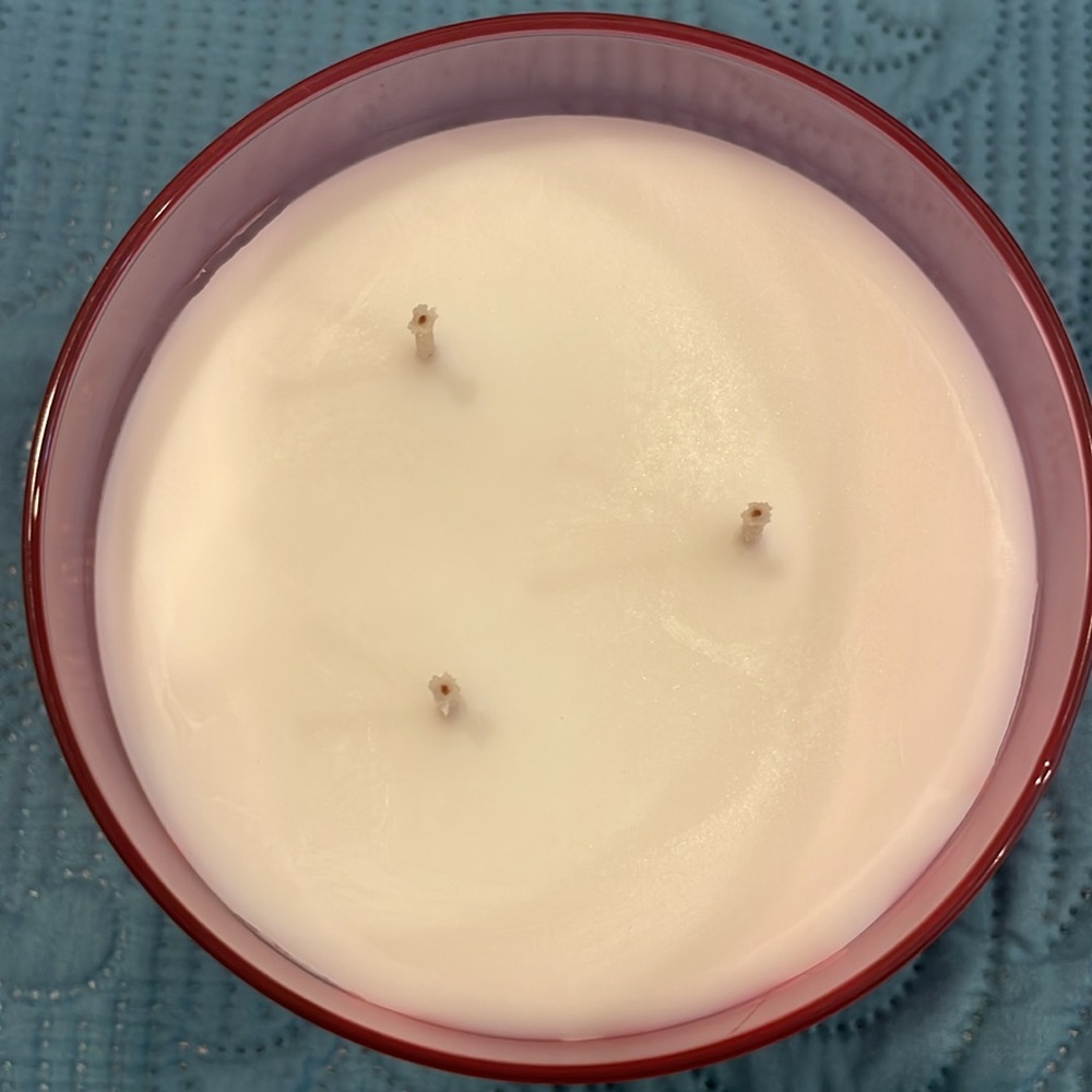 BBW Pink Peach Blossom 3 wick candle - Picture 2 of 3